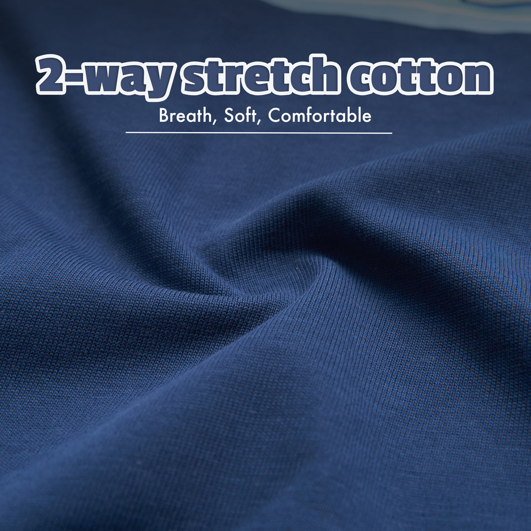 Unisex Navy Blue Cotton Graphic Tees for Dad &amp; Kids - Build Our Fun
